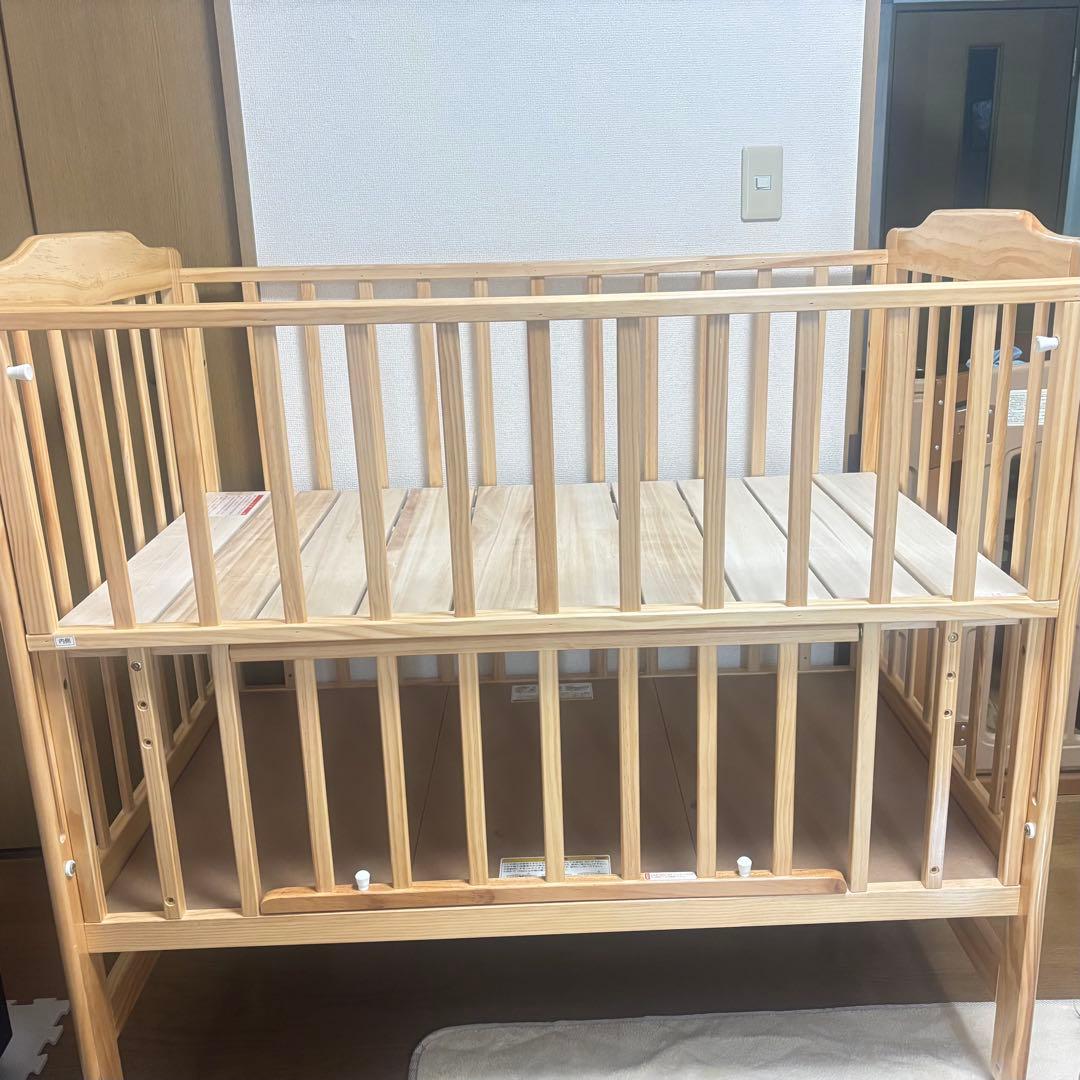 木製ベビーベッド KATOJI カトージ　ハイシート