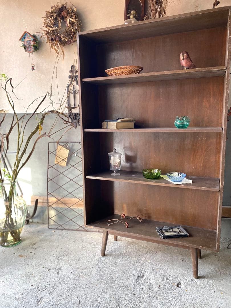 ビンテージ 足付き ラック 飾り棚 ※ 送料込みに変更します