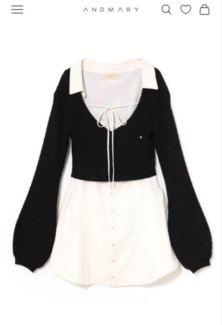 ワンピース andmary Rio blouse set dress