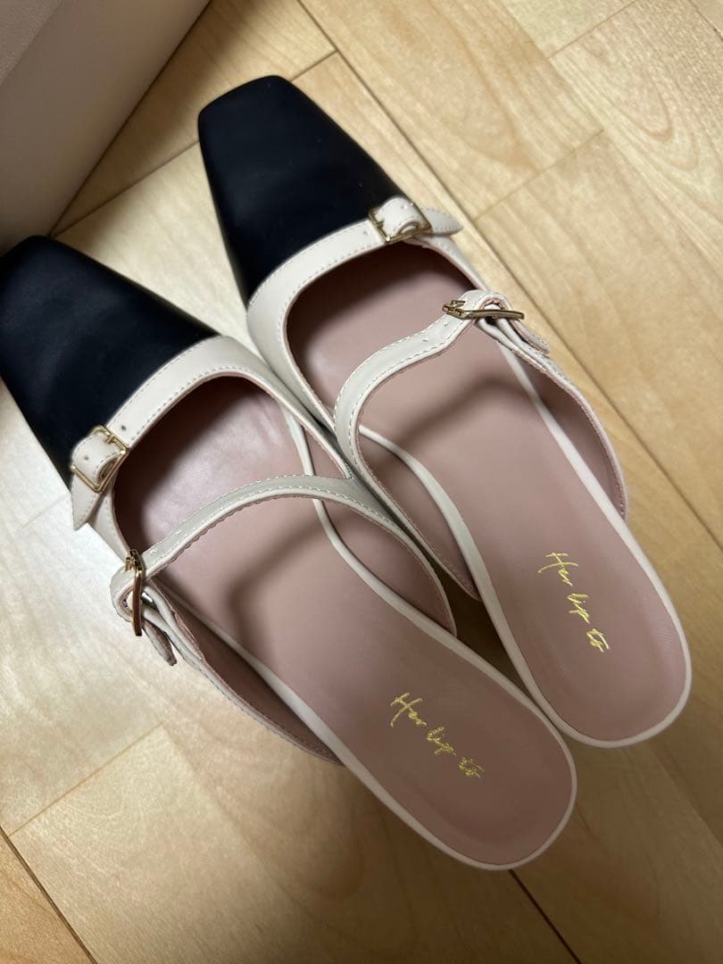 Her lip to ミュール ベージュ 38