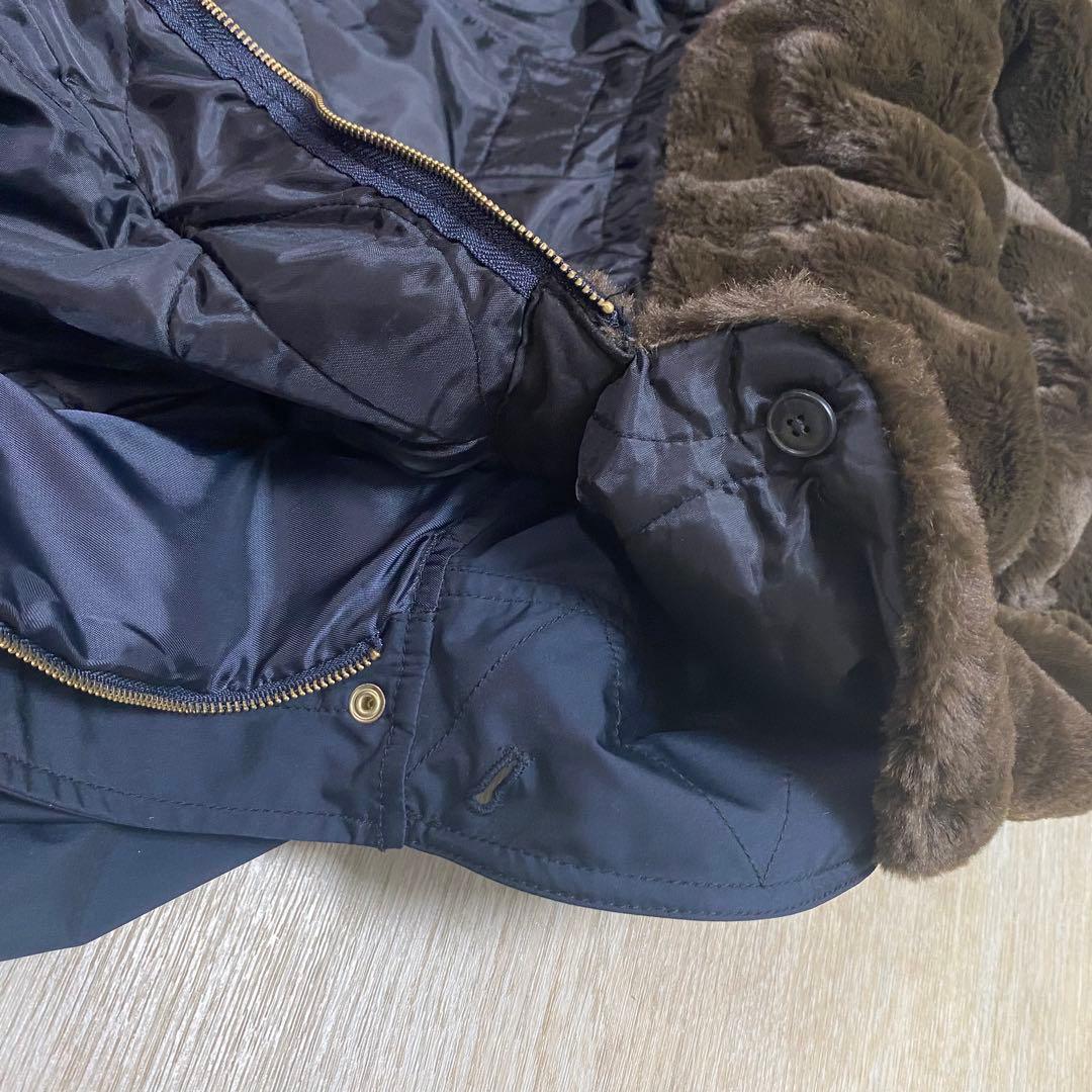 極美品 グリーンレーベルリラクシング SC モッズコート ロング 38 ネイビー