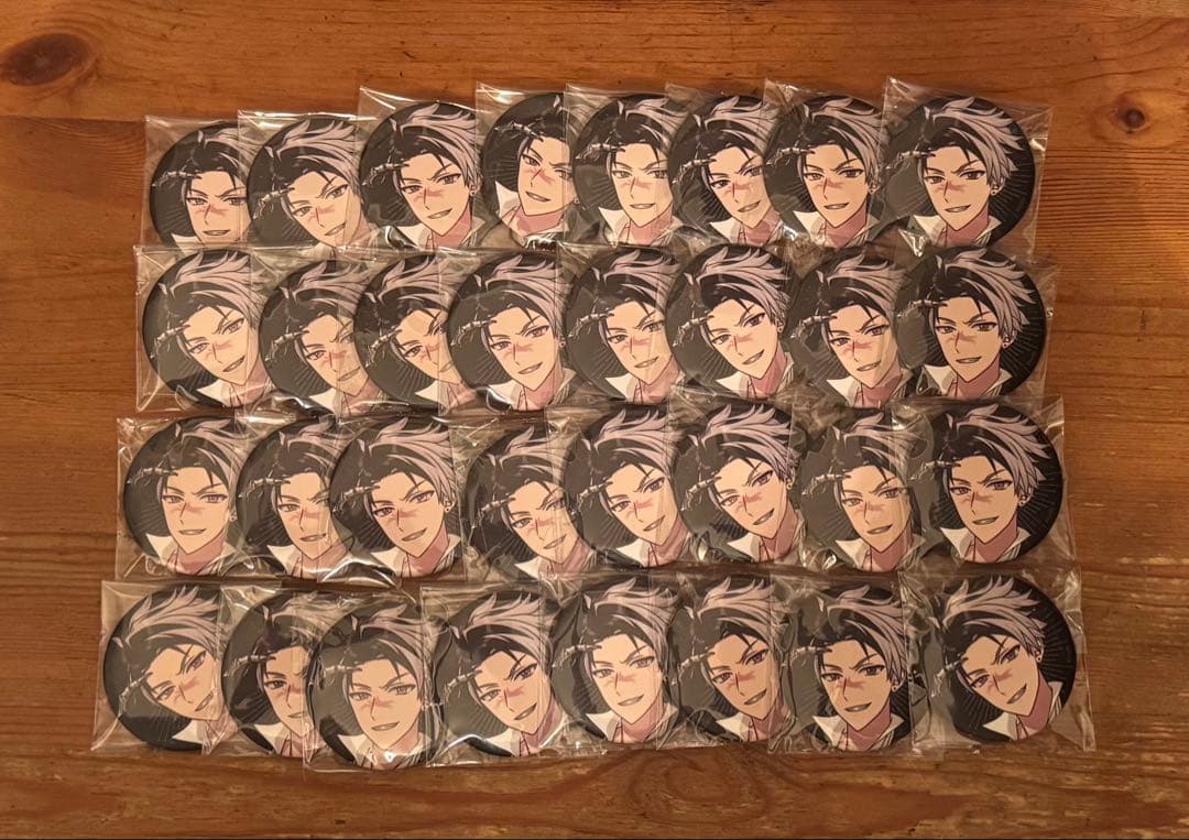 まほやく ブラッドリー 缶バッジ Mw モノクロ