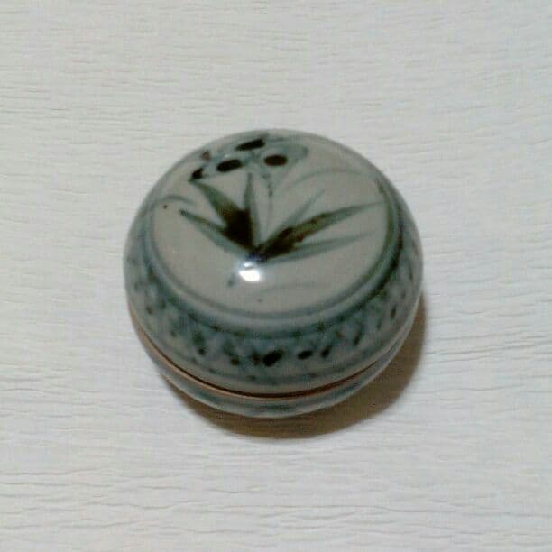 香合　骨董　古伊万里