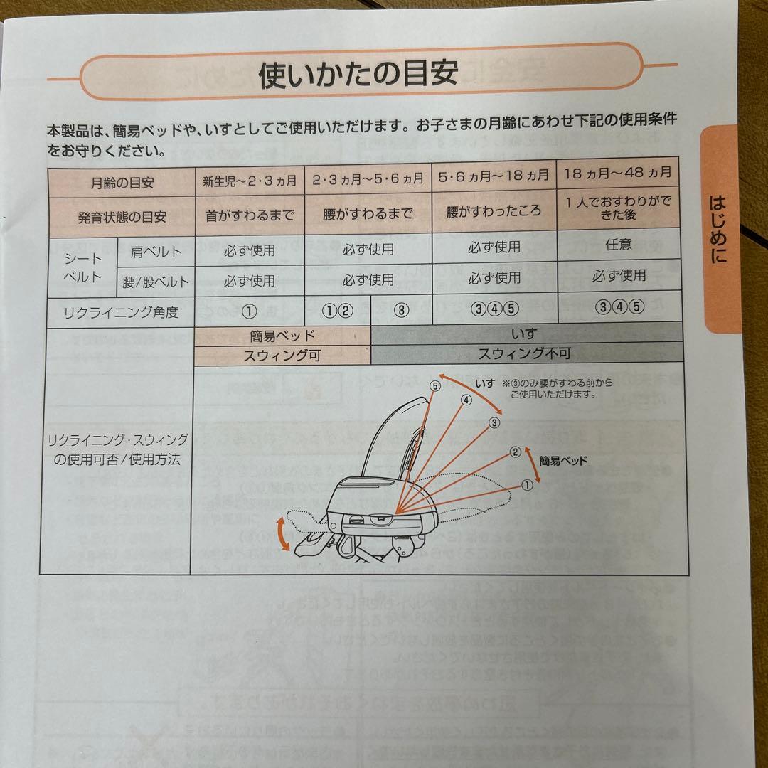 コンビ　スイングベッド&チェアー　手動