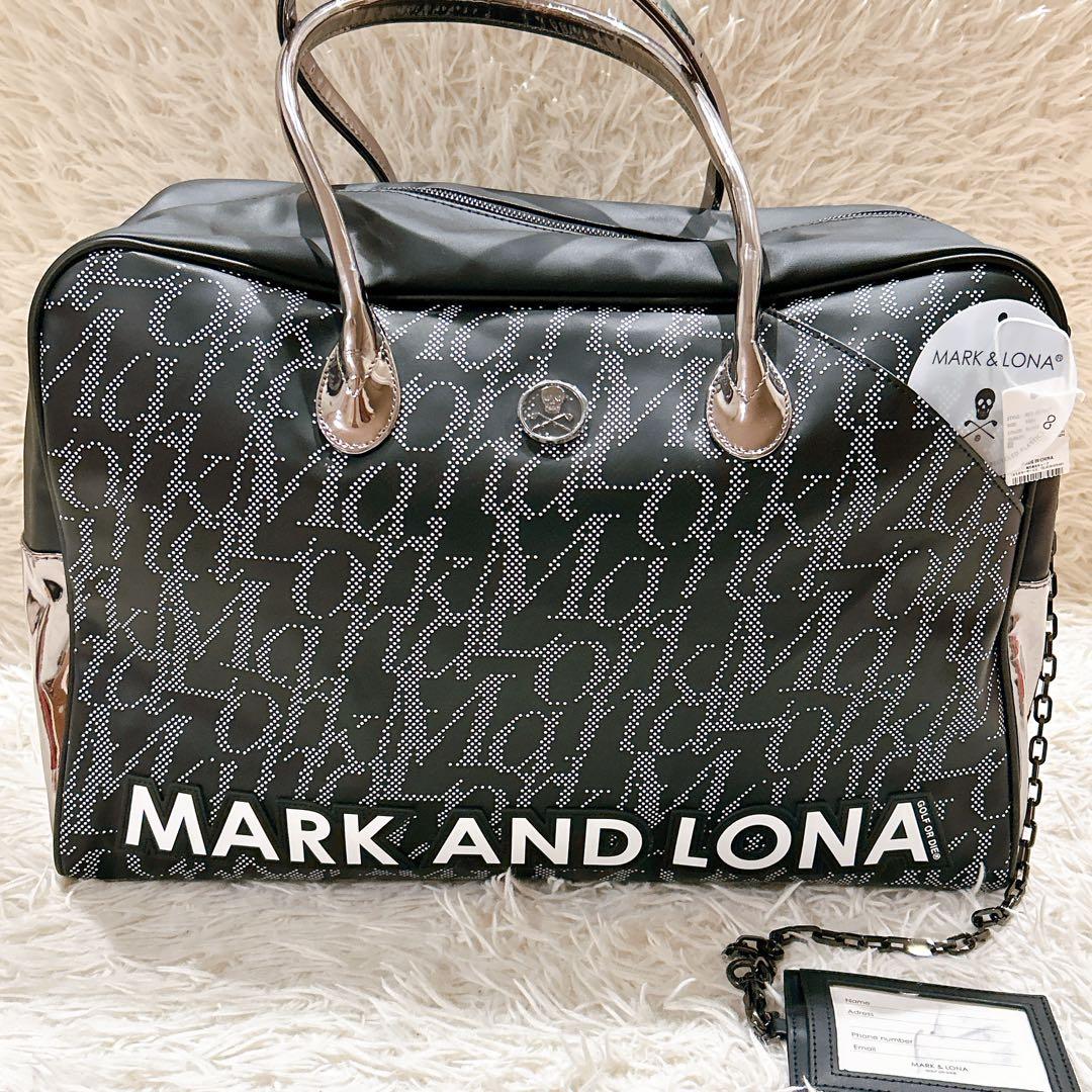 新品　マークアンドロナ　ゴルフバッグ　ボストンバッグ　ブラック　ロゴ