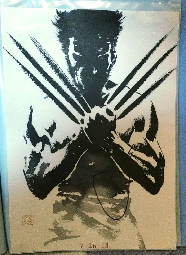 ヒュー・ジャックマン直筆サイン　ウルヴァリンsamurai