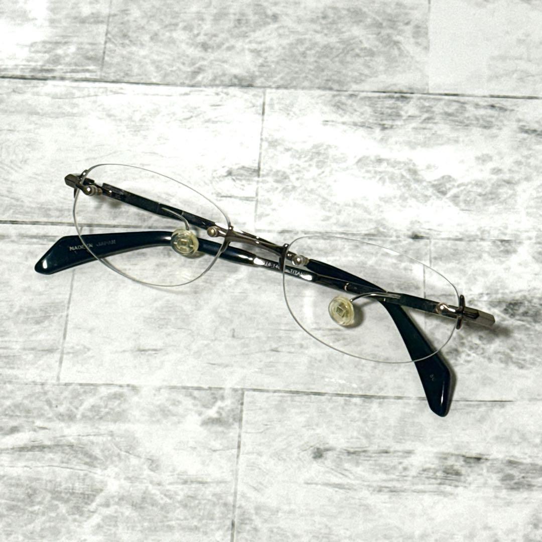 ネオジン NEOJIN メガネフレーム 鼻パッドなし リムレス　ツーポイント