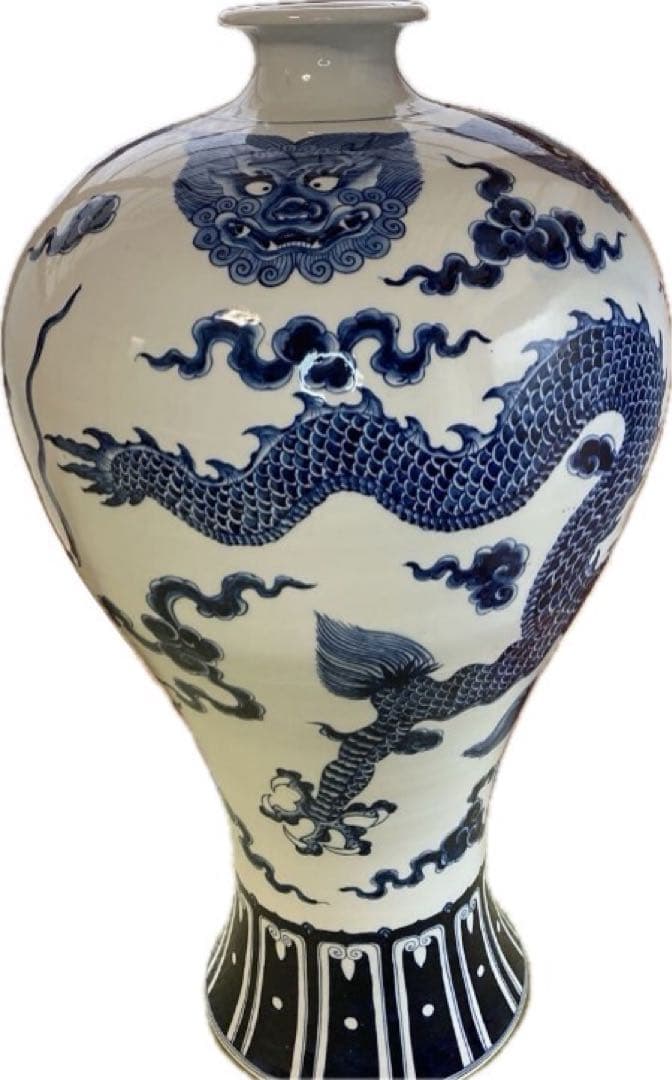 宣徳年製　中国製 龍紋　花瓶 約75cm 壺　特大壺