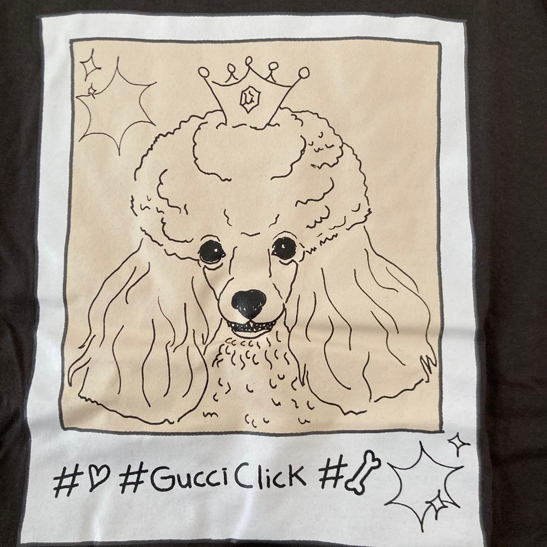 新品！GUCCI トイプードル Tシャツ 黒　150センチ