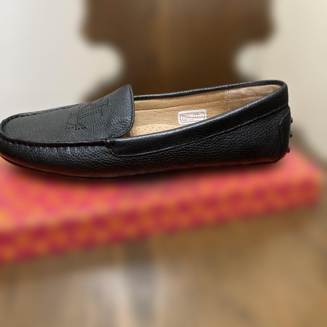 （値下げ）Ralph Laurenブラックレザー ドライビングシュー極美品