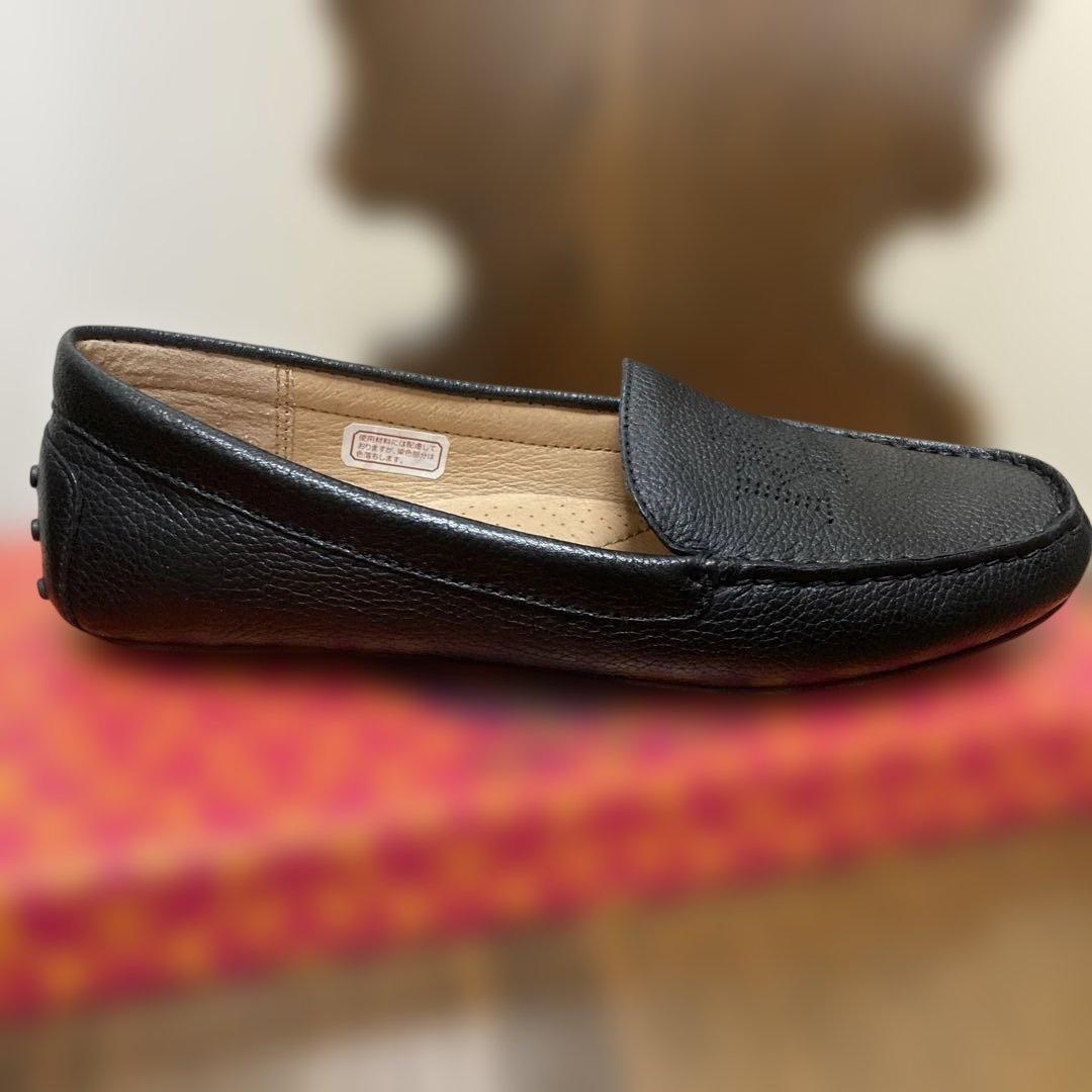 （値下げ）Ralph Laurenブラックレザー ドライビングシュー極美品