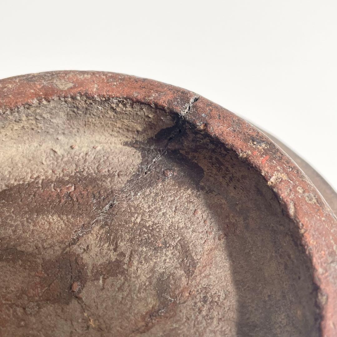 南蛮？ 櫛目波状文壺 ニュウ多い 状態考慮 検）古備前 古信楽 お歯黒壺