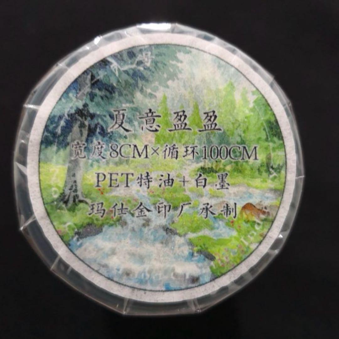 【8573】海外　マステ　5m巻売り　PETマスキングテープ　夏景色