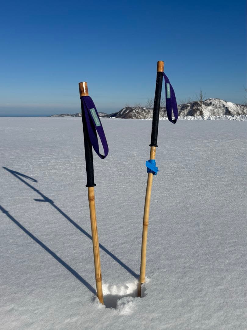 長さストラップ選択　KanazawaPOLES 30cmグリップ　ホワイト　夜光