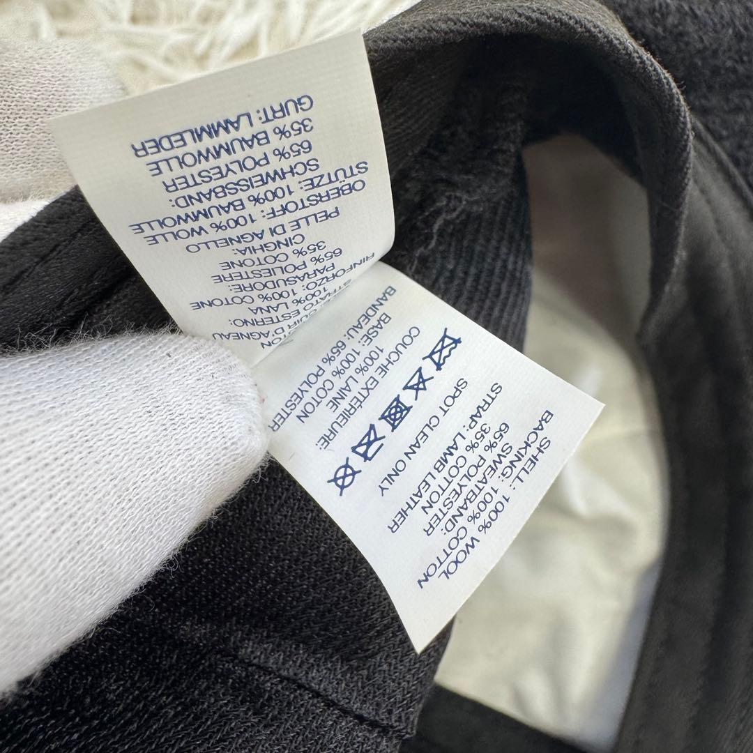 【人気】SUPREME キャップ　ブラック　Sロゴ ウール　USA