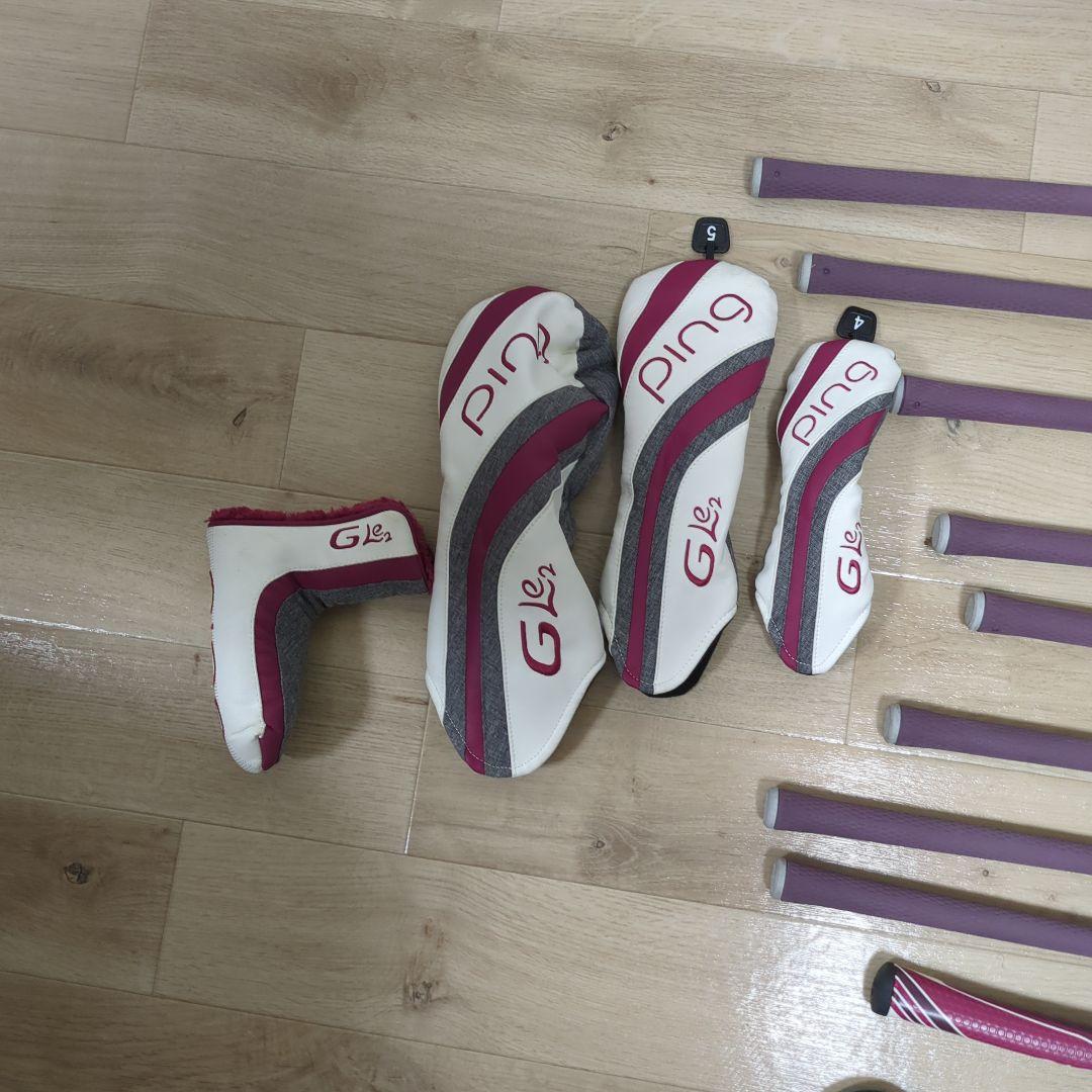 本格 レディース PING GLe2 ゴルフクラブ 9本セット キャディバッグ付