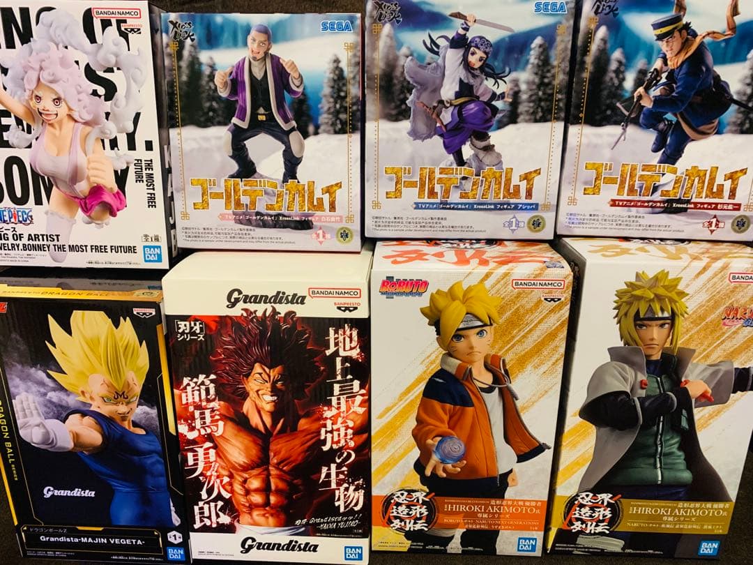 107 ゴールデンカムイ　ナルト　ドラゴンボール　刃牙　ワンピース　フィギュア