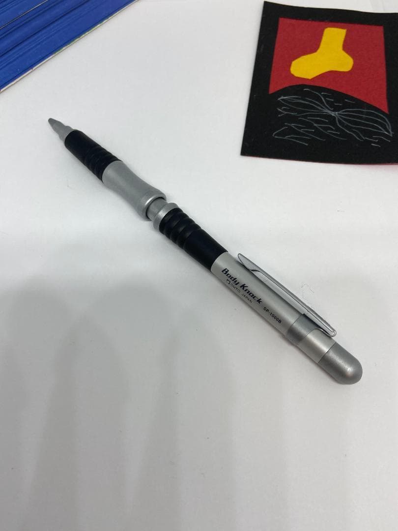 【廃番・製図用・ボディノック】オート／MP0.5/銀色軸+黒色 E