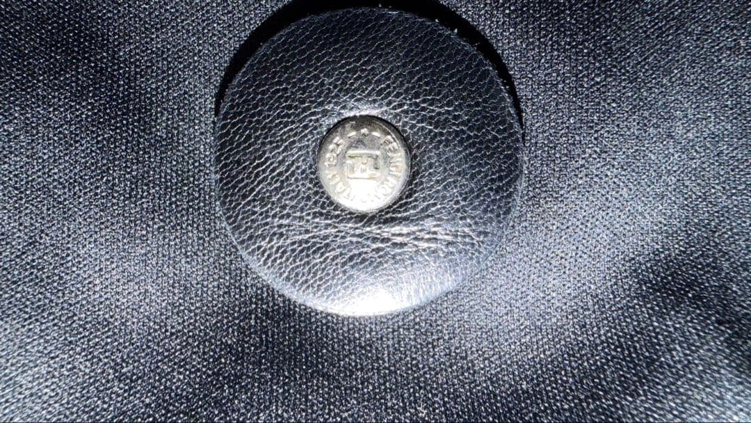 美品フェンディ　マンマバケット　コットンジャージー　ショルダーバッグブラック　黒