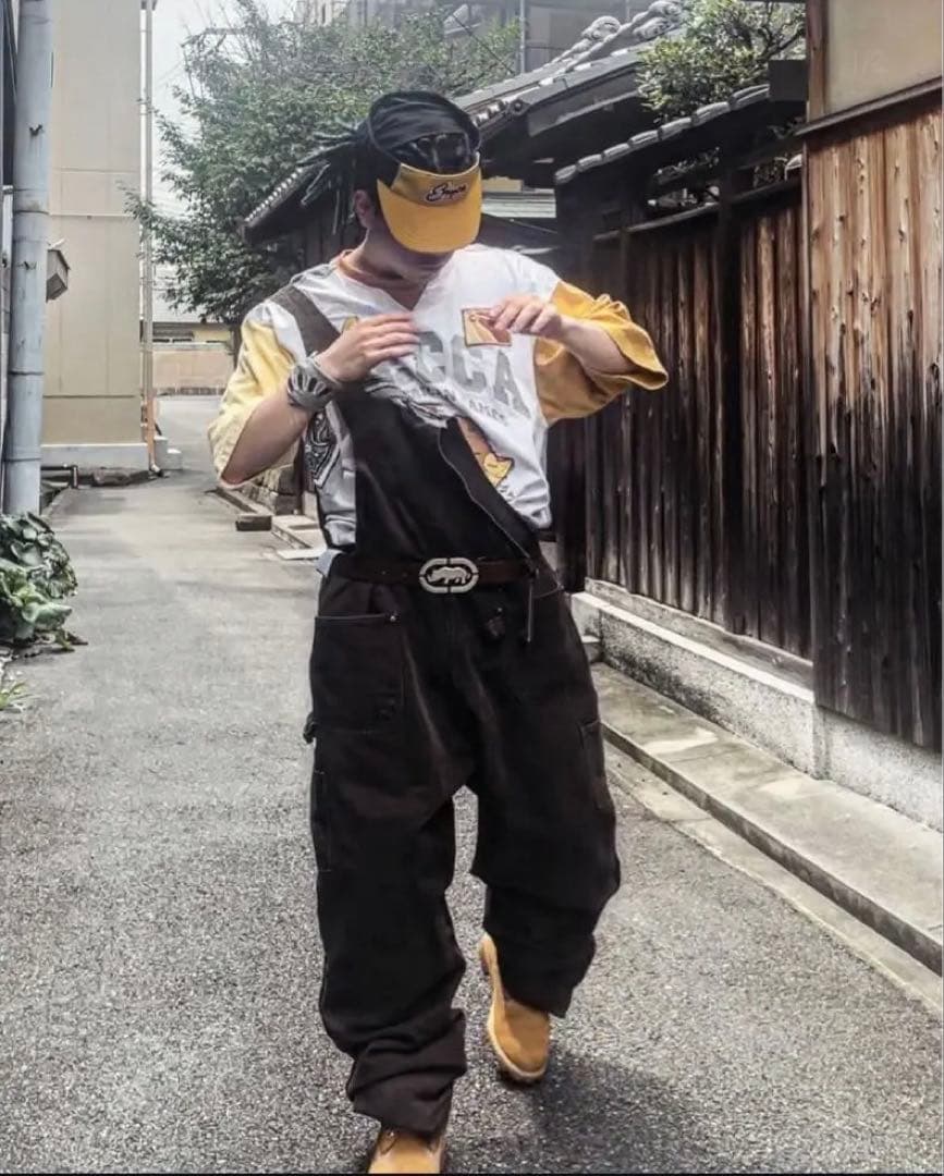 クリスクロス　カーハートオーバーオール　bboy ロカウェア　クロスカラーズ