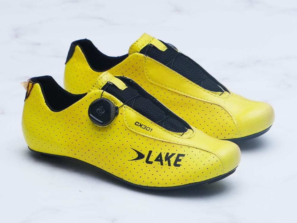 ☆新品未使用☆ LAKE CX301 イエロー 39.5ノーマル幅 軽量284g