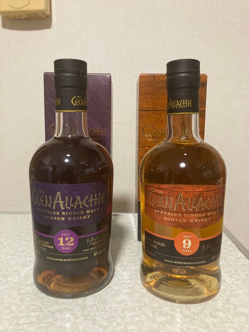 グレンアラヒー 12年 9年 ライ ウッドフィニッシュ 2本セット