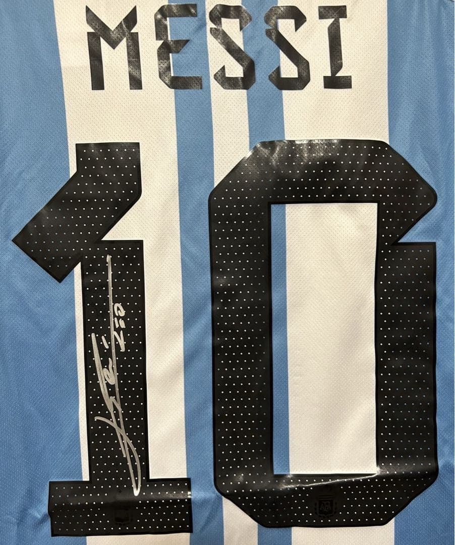 【メッシサイン入りシャツ10番~鑑定書付き~】アルゼンチン代表