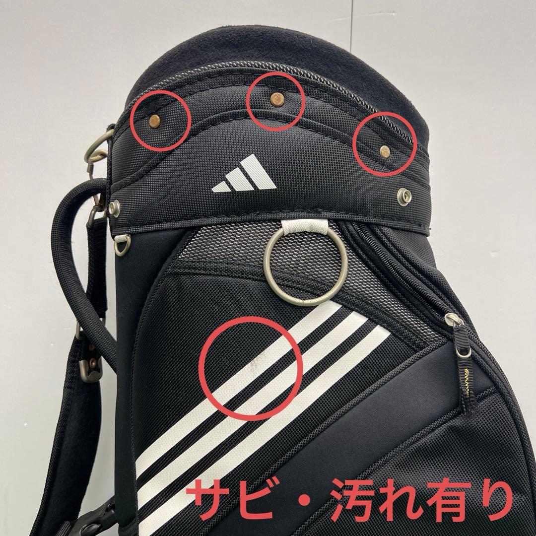 アディダス adidas ゴルフバッグ　9インチ　ブラック　メンズ　中古品