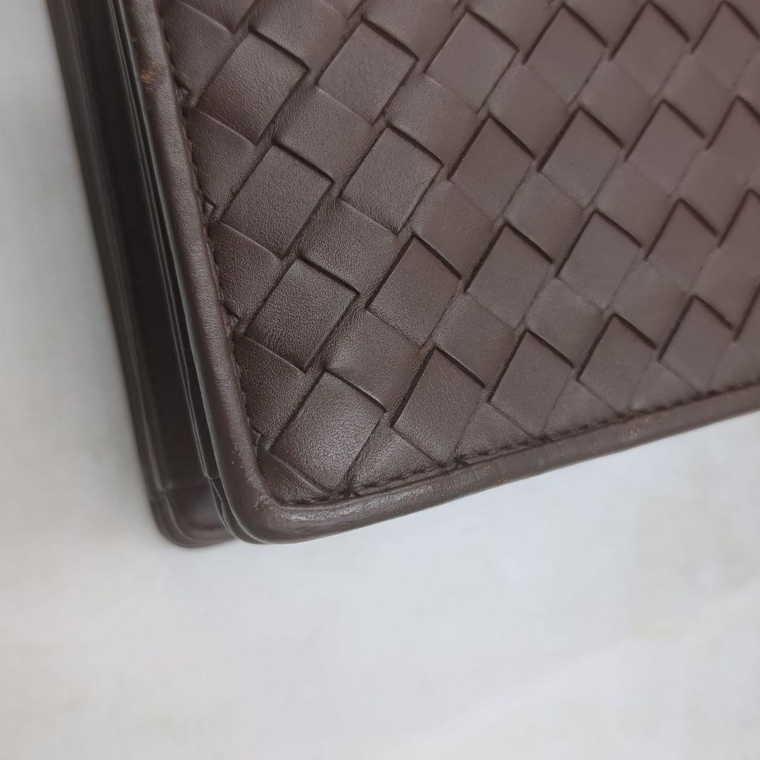 極美品✨️　ボッテガヴェネタ イントレチャート ビジネスバッグ　ブラウン　自立