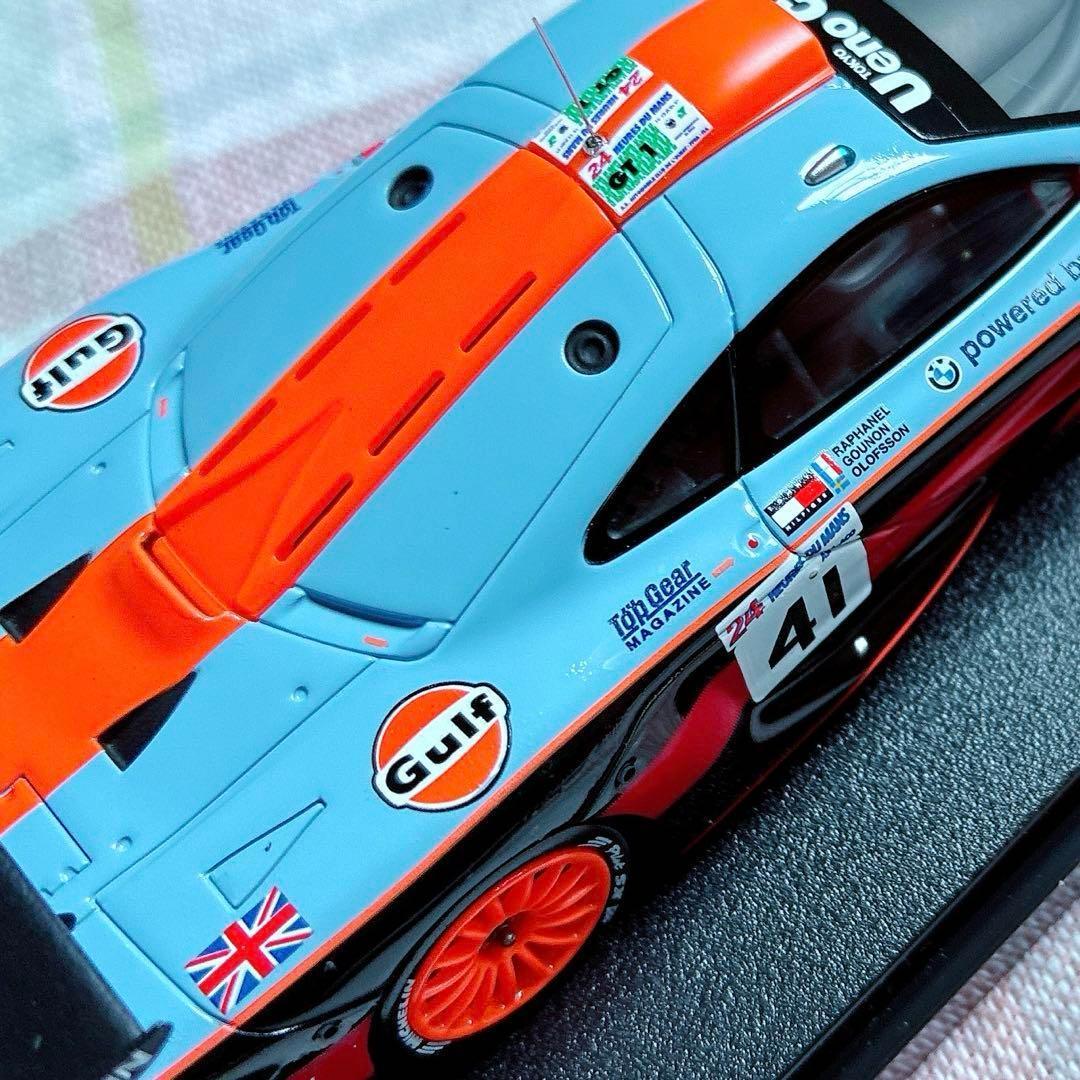 未使用 良状態 hpi 1/43 ガルフ・マクラーレンF1-GTR ル・マン仕様