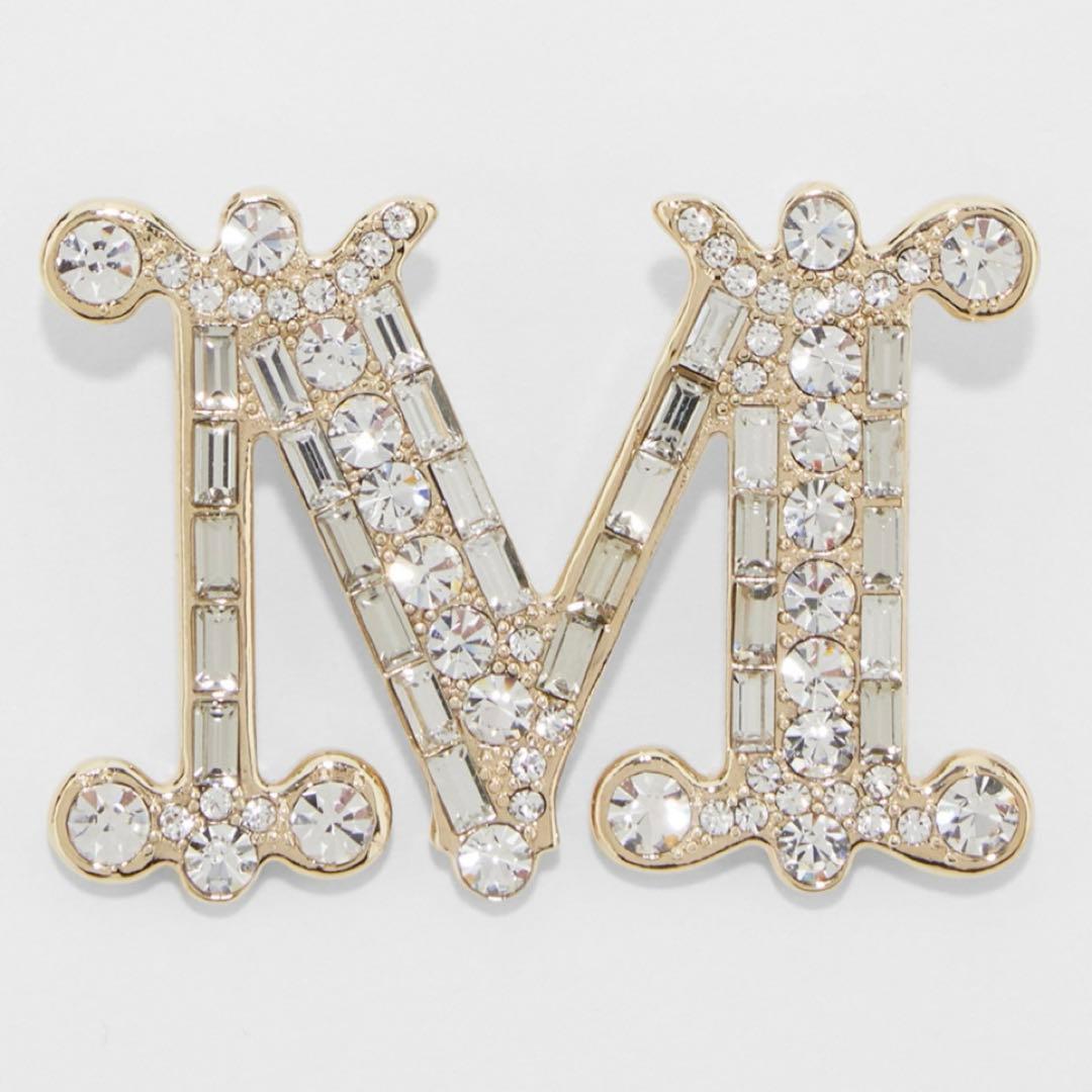 新品　マックスマーラ　クリスタルブローチ