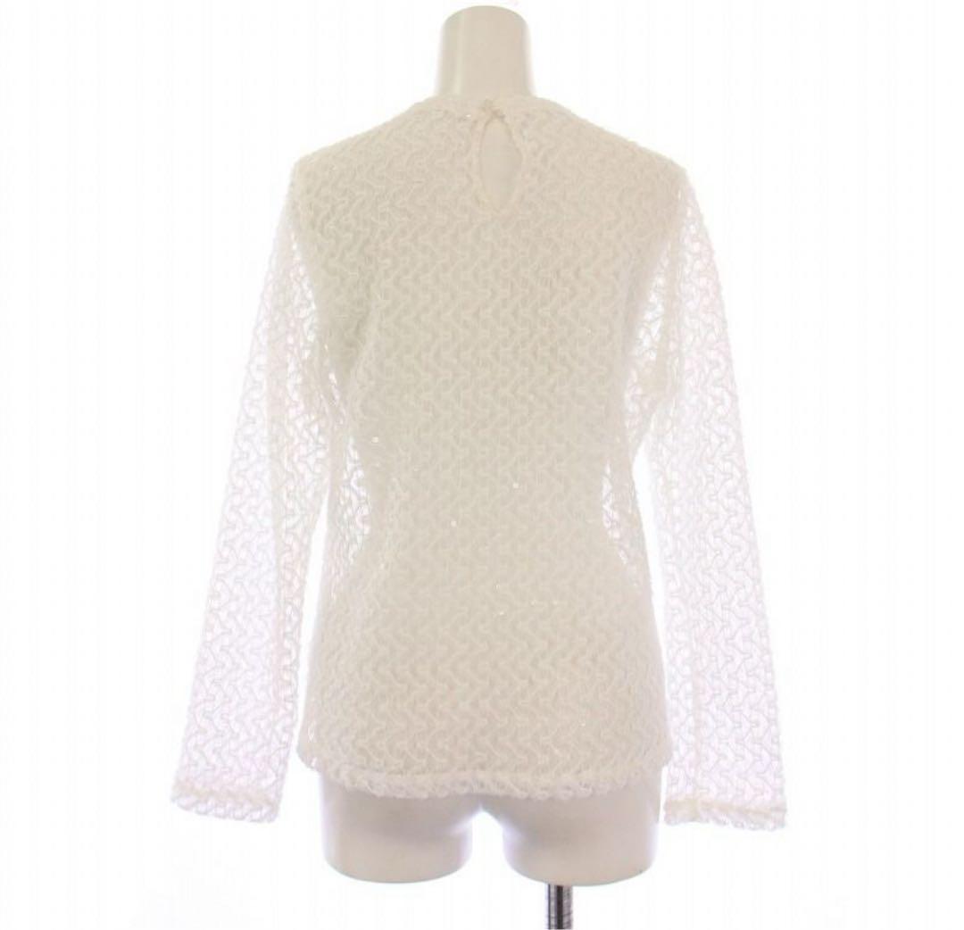 【新品未使用】cygne チュールシアートップス ホワイト　eve サイズ1