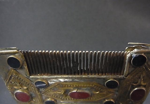 ★X1701★アンティーク　櫛　トルクメニスタン　髪飾　装身具　装飾品