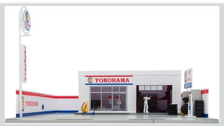 トミカラマ ヴィンテージ 1/64 【 タイヤショップ・ ヨコハマタイヤ】 新品