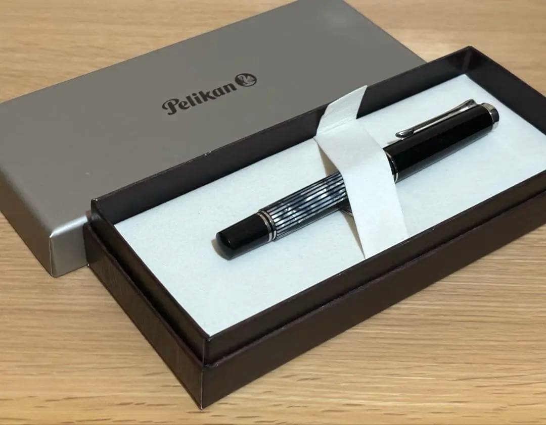 極美品 完品 ペリカン M605 トータスシェルブラック EF