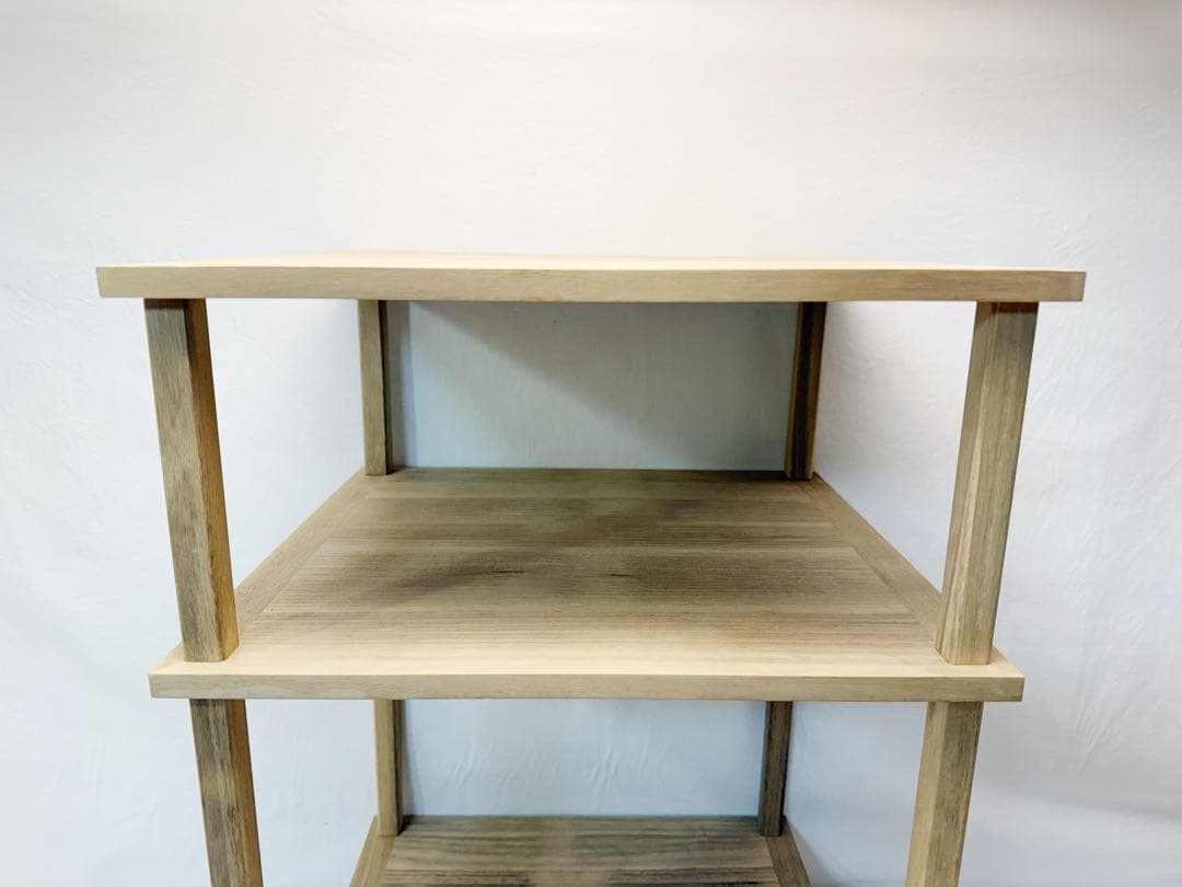 ほぼ未使用 茶道具 可映作 桐木地 米棚 江戸千家流儀好み 組み立式 元箱