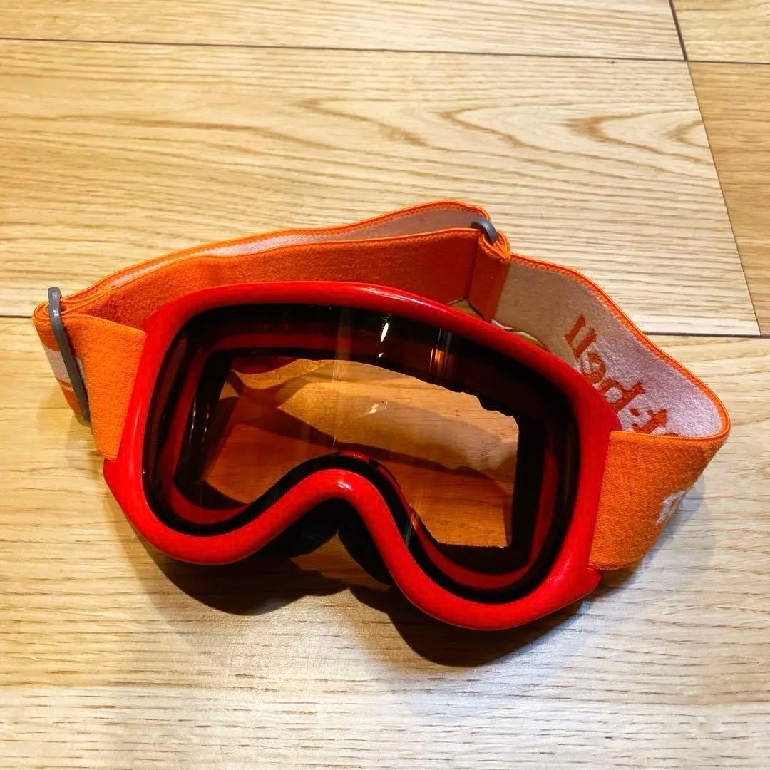 mont-bell モンベル　スノーゴーグル　赤×オレンジ キッズ