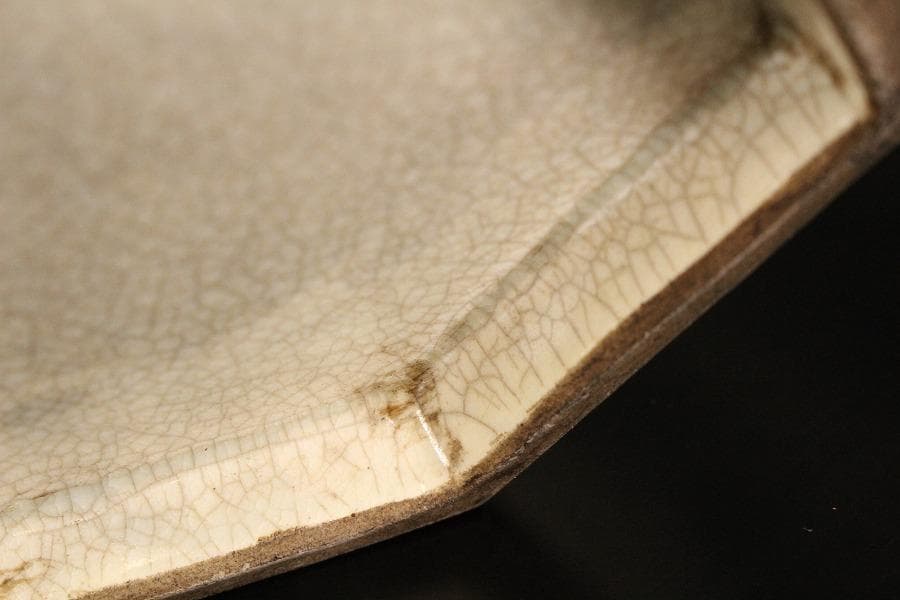 名品 古清水 色絵 透かし 六角鉢 京都個人蔵 茶道具伝来