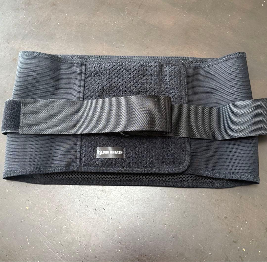 くま　ロングブレスサポートベルト ブラック　L