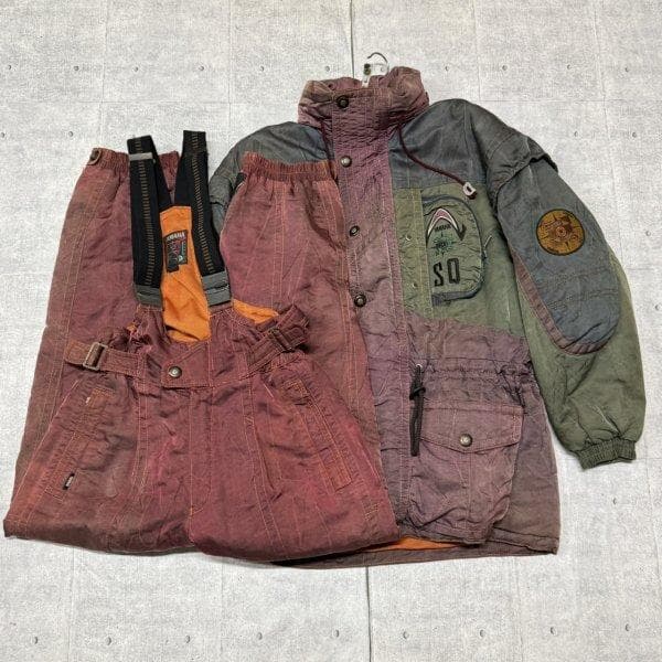 80s YAMAHA スキー スノボウェア 上下 セットアップ 刺繍ロゴ ヤマハ