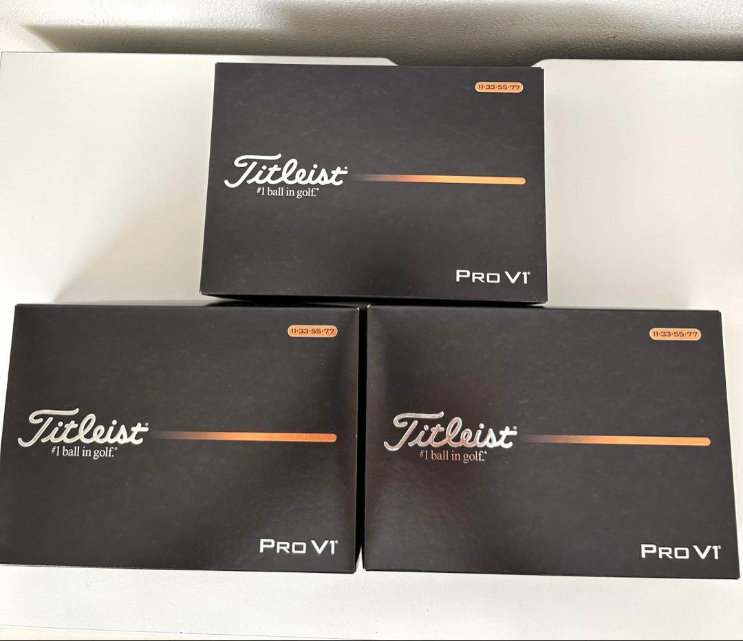 新品　Titleist Pro V1 ゴルフボール 3箱セット