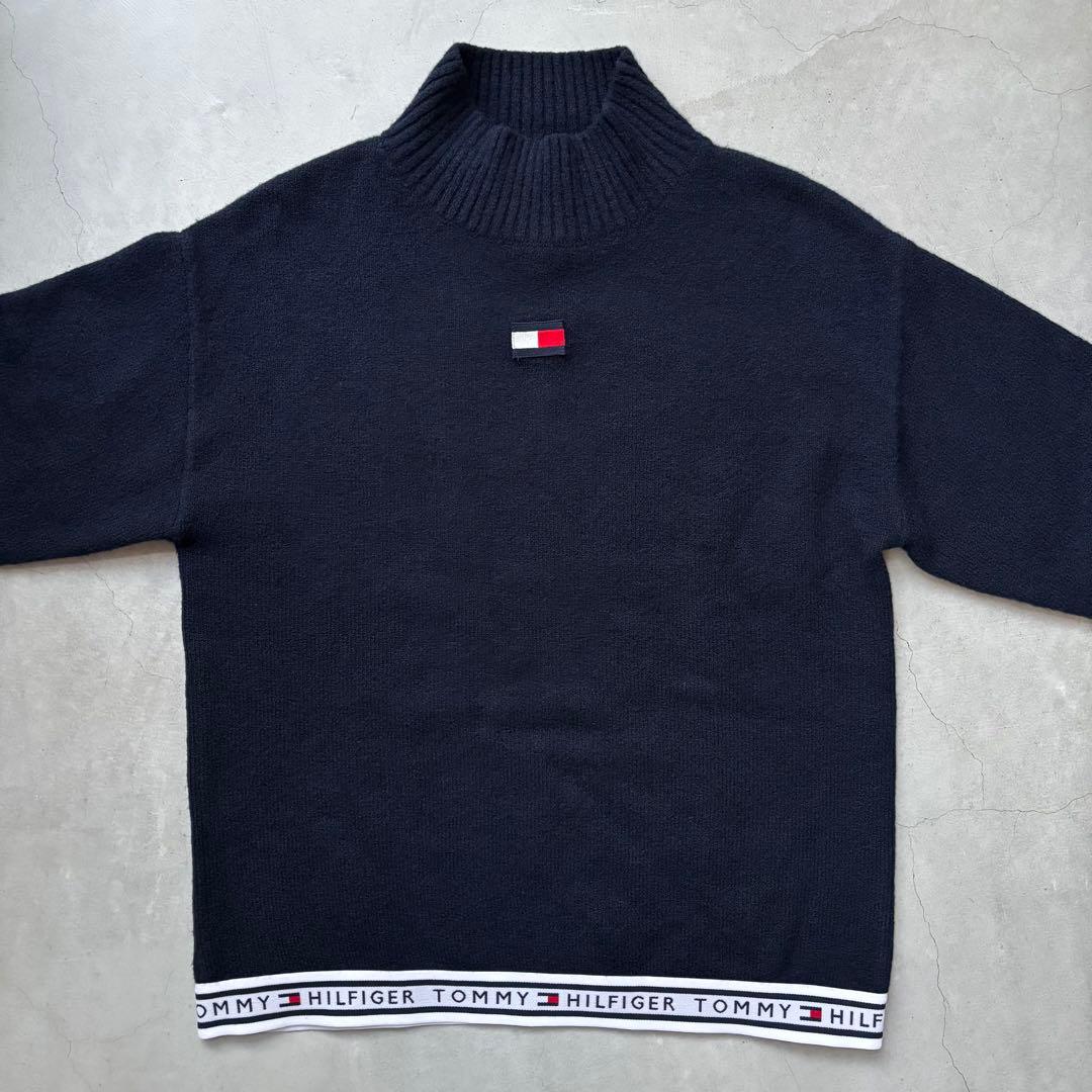   GOLF ハイネックニットセーター ロゴワッペン