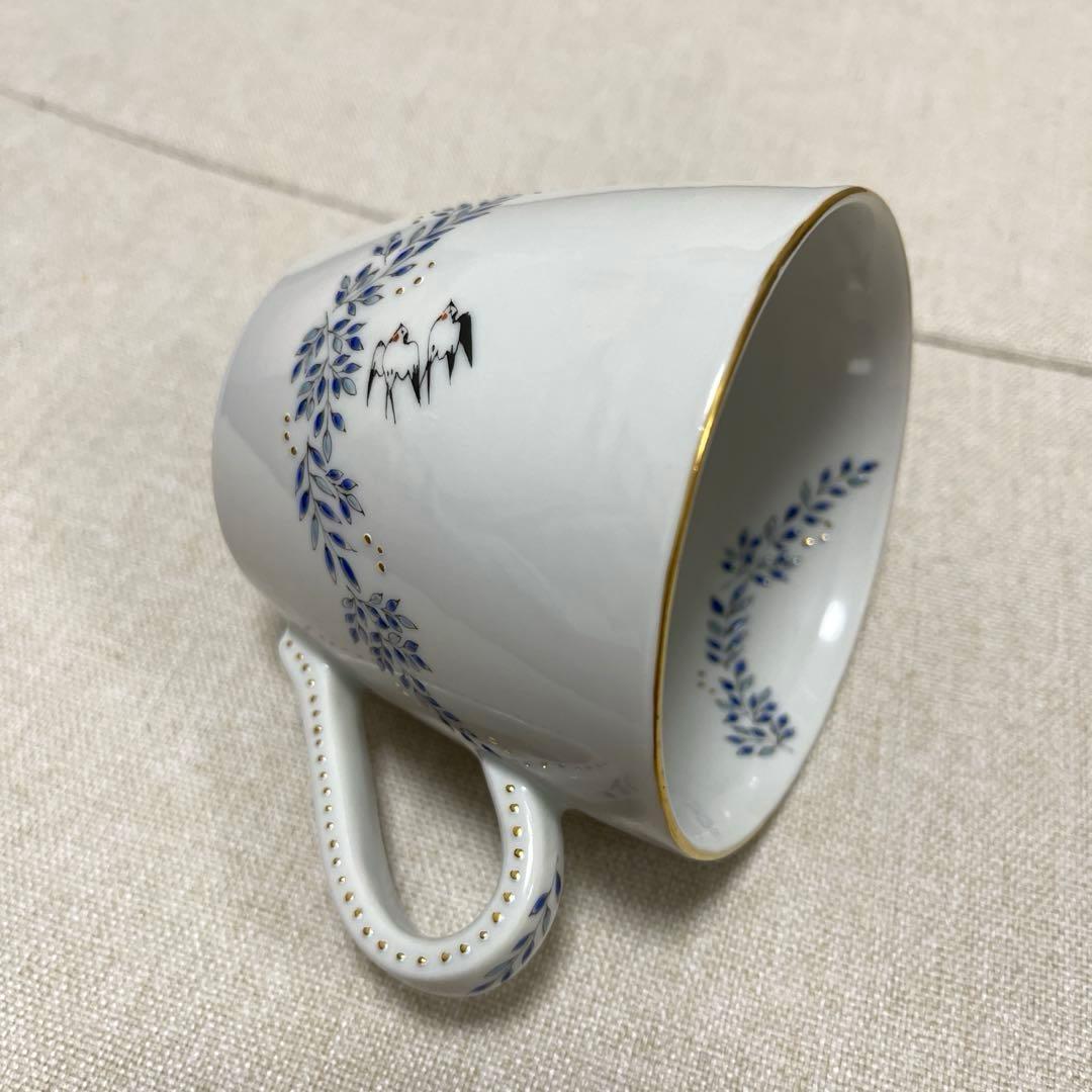 早助千晴　燕　つばめ　ツバメ　フリーカップ　マグカップ　九谷焼