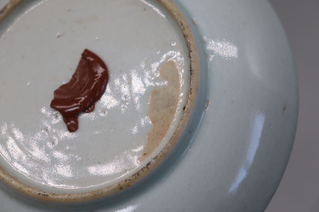 中国　清時代　粉彩　人物紋小皿　送料込み1014