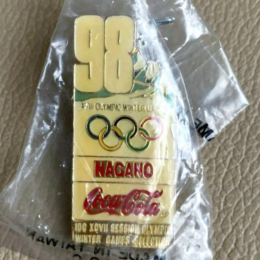 【未開封】1998年長野オリンピック冬季大会 コカコーラ ピンバッジ 5個セット