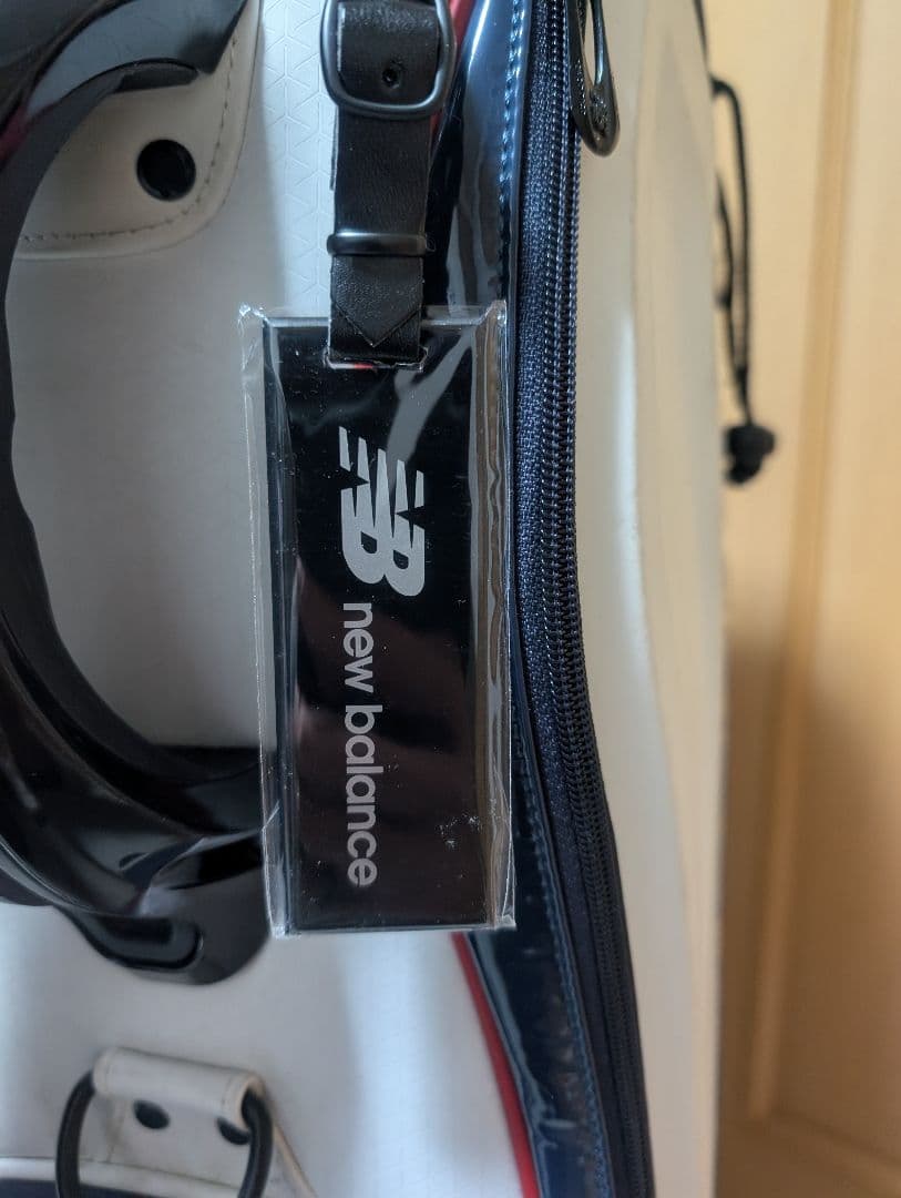 new balance ゴルフバッグ ホワイト/ネイビー