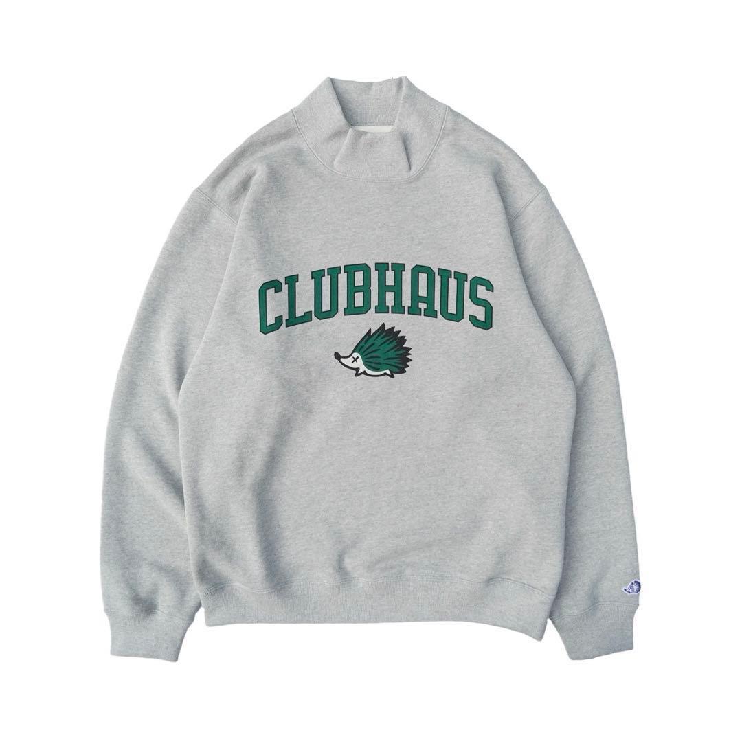 CLUBHAUS グレー ハイネックトレーナー　N.n