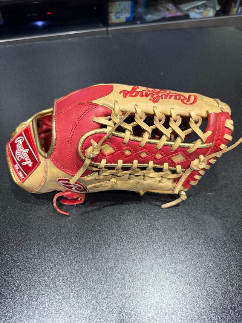 Rawlings 軟式グローブ レッド/ベージュ