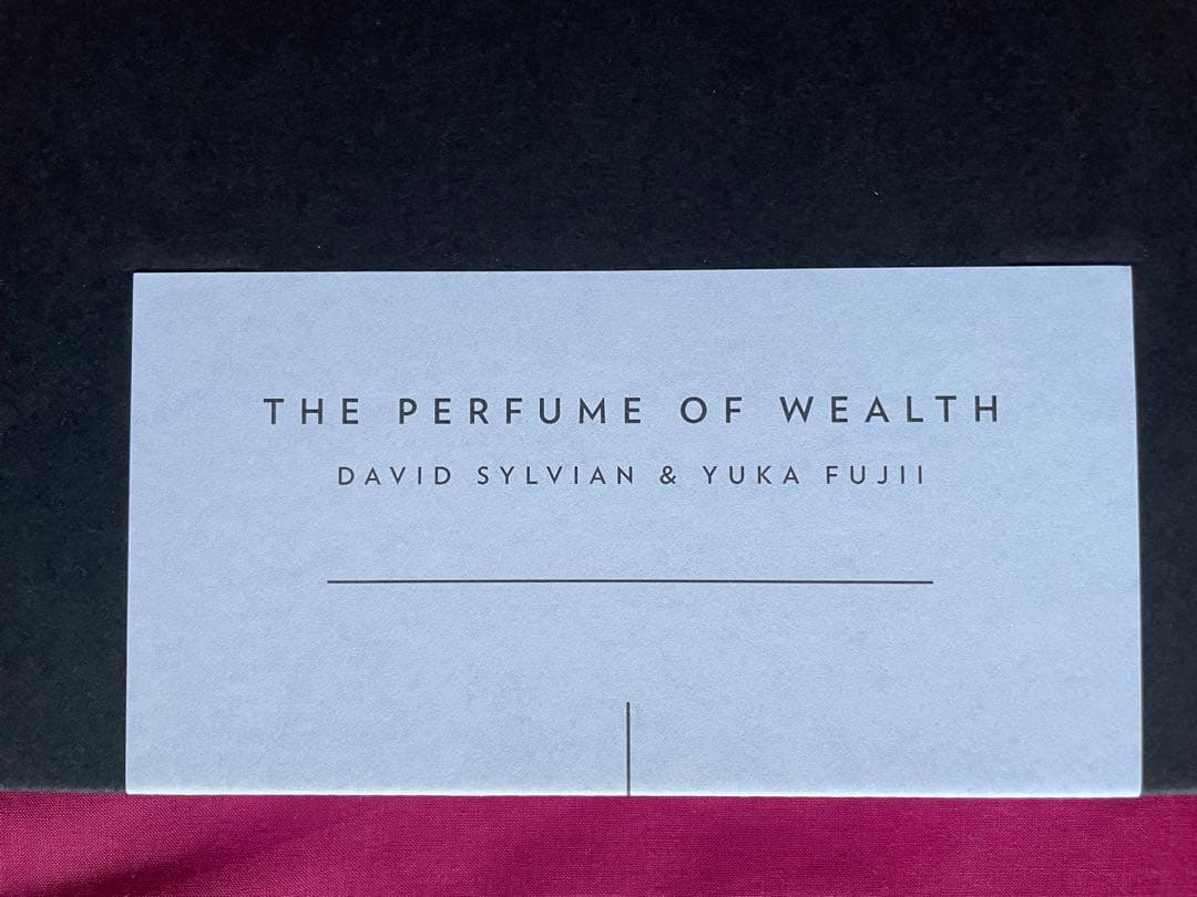 David Sylvian The Perfume of Wealth　サイン付