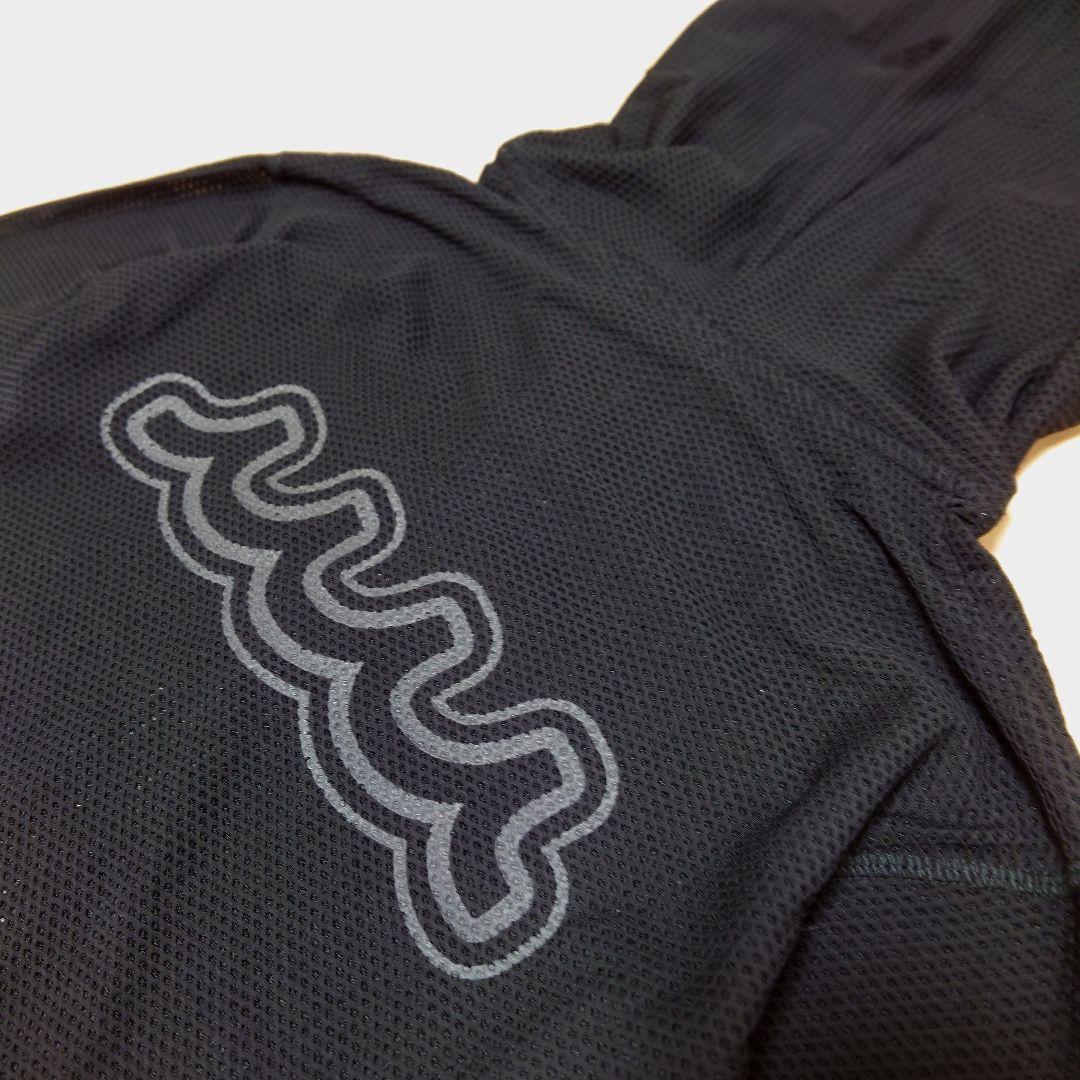 新品 MUTA メッシュジップパーカー ブラック